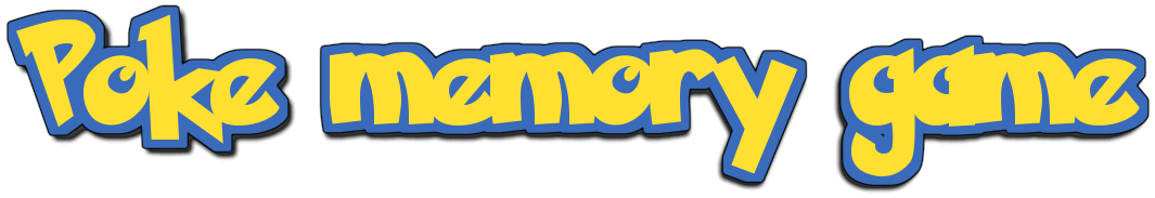 Juego de memorizar cartas pokemon y hacer parejas